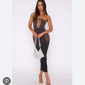 White Fox Boutique Kiss and Tell Midi Dress